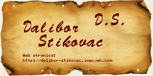 Dalibor Štikovac vizit kartica